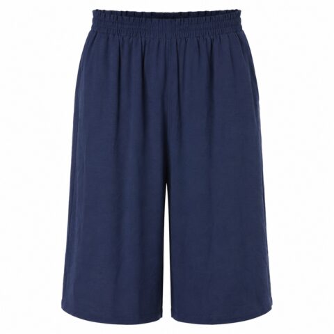 Emery Rose Women’s Navy Blue Wide Leg Culotte Trousers