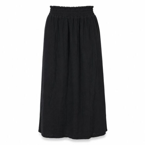 SHEIN Women’s Black 100% Cotton Maxi Skirt – Size L / UK 14