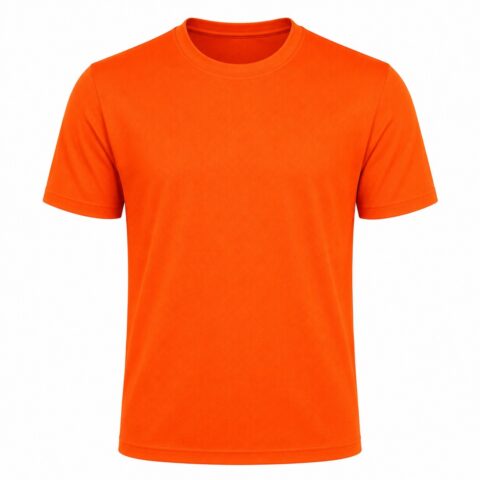 Men's Plain T-Shirt – Orange – Size L