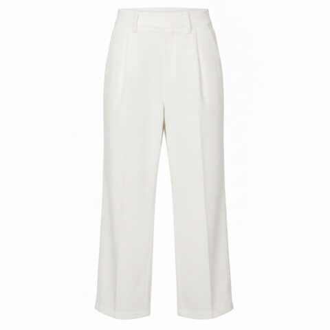 SHEIN Women’s White Corduroy Trousers – Size M / EU 38 / US 6