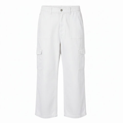 SHEIN Women’s White Cargo Trousers – Petite M