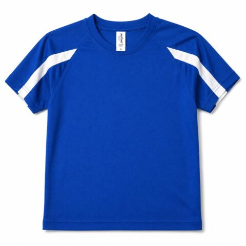 Men's Just Cool JC003 Blue & White Sports T-Shirt, Size S