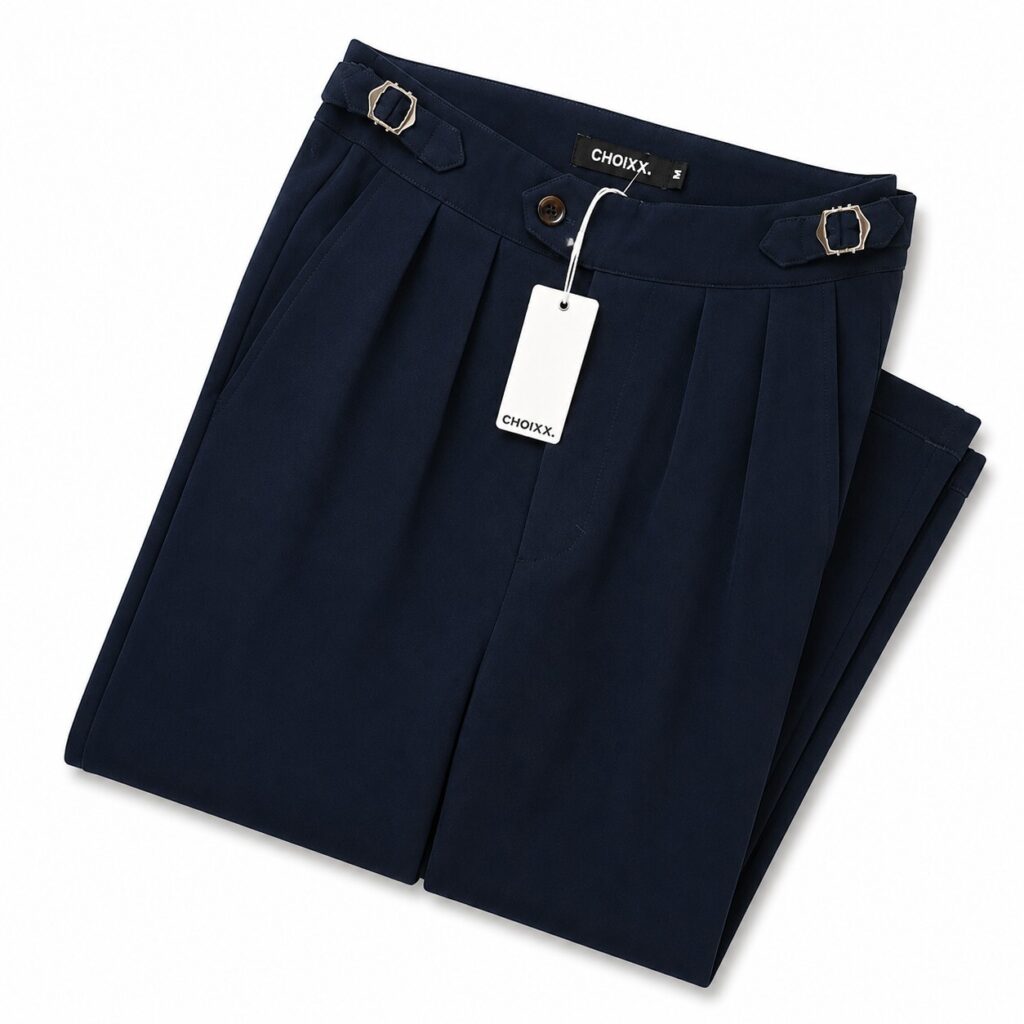 Women's Navy Trousers, Size M — 2 of 3