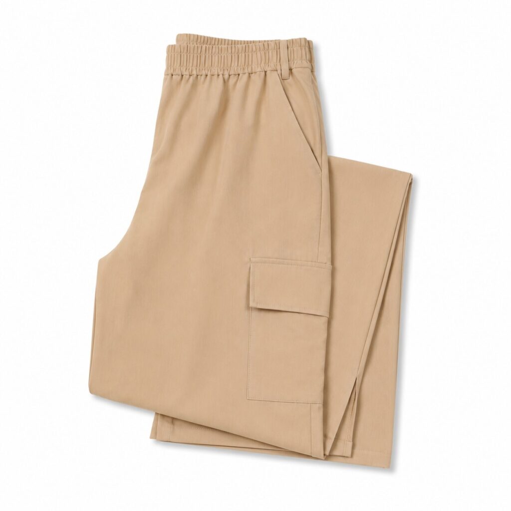 Women's Beige Cargo Trousers Size M