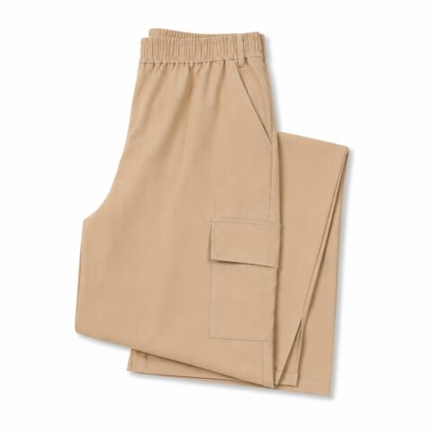 Women's Beige Cargo Trousers Size M
