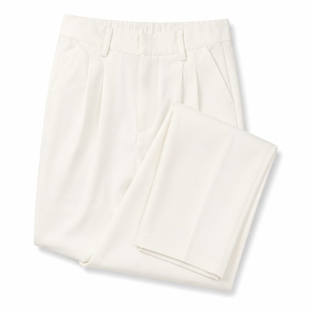 Women's White Trousers, Size S