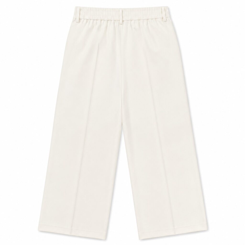 Women's White Trousers, Size S — 2 of 3