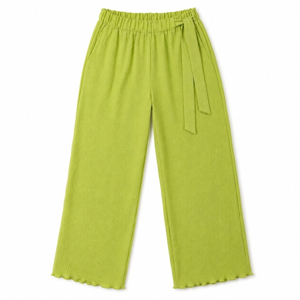 SHEIN Women's Lime Green Wide Leg Trousers – Size XS / EU 34