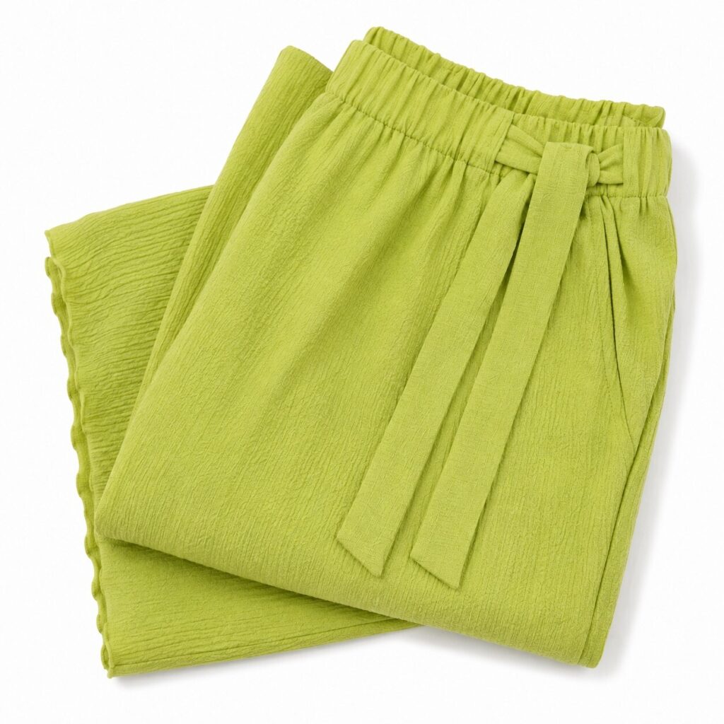 SHEIN Women's Lime Green Wide Leg Trousers – Size XS / EU 34 — 2 of 3