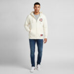 Nike Air Jordan Flight Club Full Zip Hoodie Mens M Cream White — 5 of 5