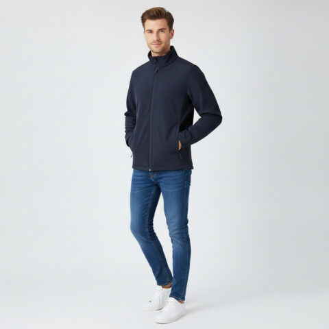 Regatta Professional Ablaze Men’s Navy Full-Zip Softshell Jacket – UK Small