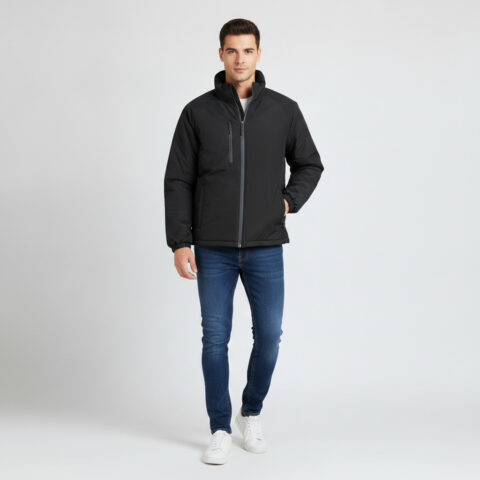 Regatta Professional Men’s Black Full-Zip Insulated Work Jacket – UK Large