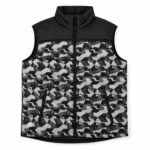 Delta Plus Men's Padded Gilet Black Grey Camo Workwear Bodywarmer Vest Size M — 3 of 5
