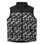 Delta Plus Men's Padded Gilet Black Grey Camo Workwear Bodywarmer Vest Size M — 4 of 5