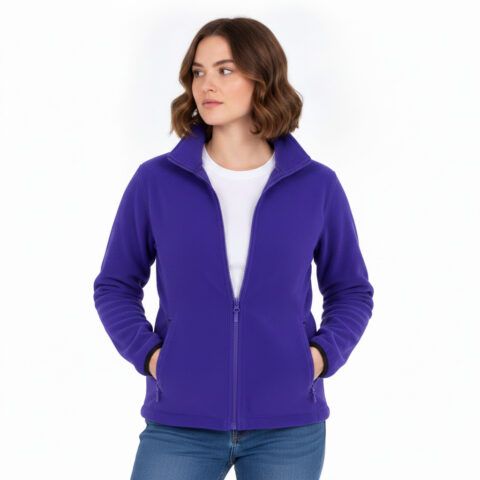 Result Core R220F Full Zip Fleece Jacket XXL 18 Purple Womens Polar Fleece Top