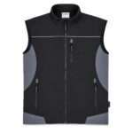 Panacea Working Solutions Softshell Gilet Mens M Black Grey Reflective Work Vest — 5 of 5