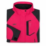 Diamond Candy Women's Ski Jacket S Hot Pink Black Waterproof Hooded Winter Coat — 4 of 5