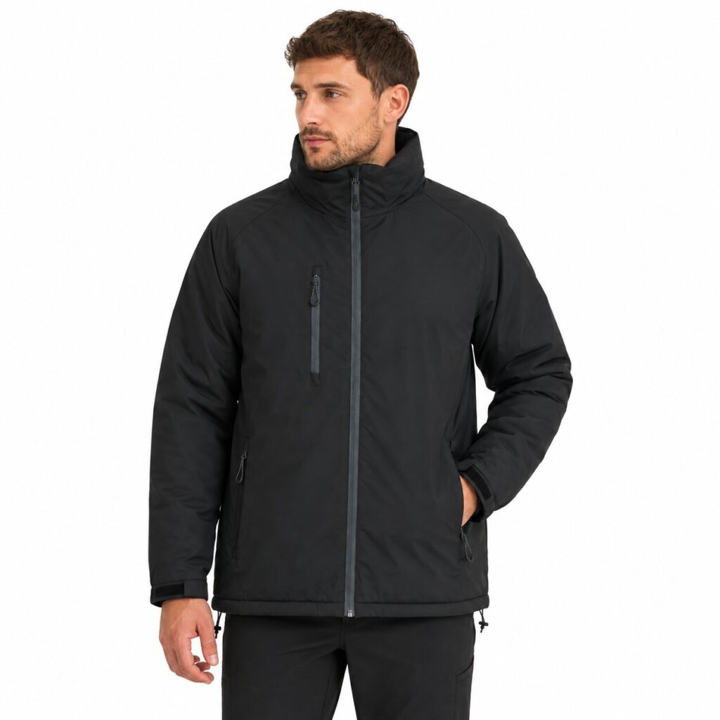Regatta Mens Waterproof Jacket L Black Taped Seams Outdoor Raincoat