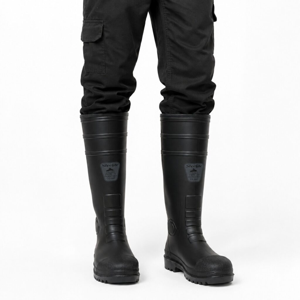 Steelite FW95 S5 Safety Work Boots – Black,Size 8