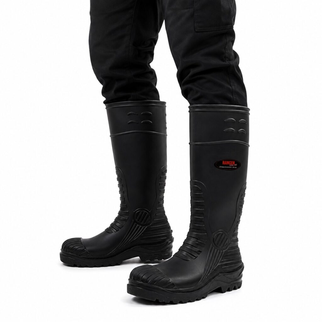 Women's Safety Work Boots, Size 5