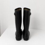 Women's Black Tall Wellington Boots, Size 3 — 3 of 5