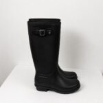 Women's Black Tall Wellington Boots, Size 3 — 4 of 5