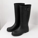 Women's Black Tall Wellington Boots, Size 3 — 5 of 5
