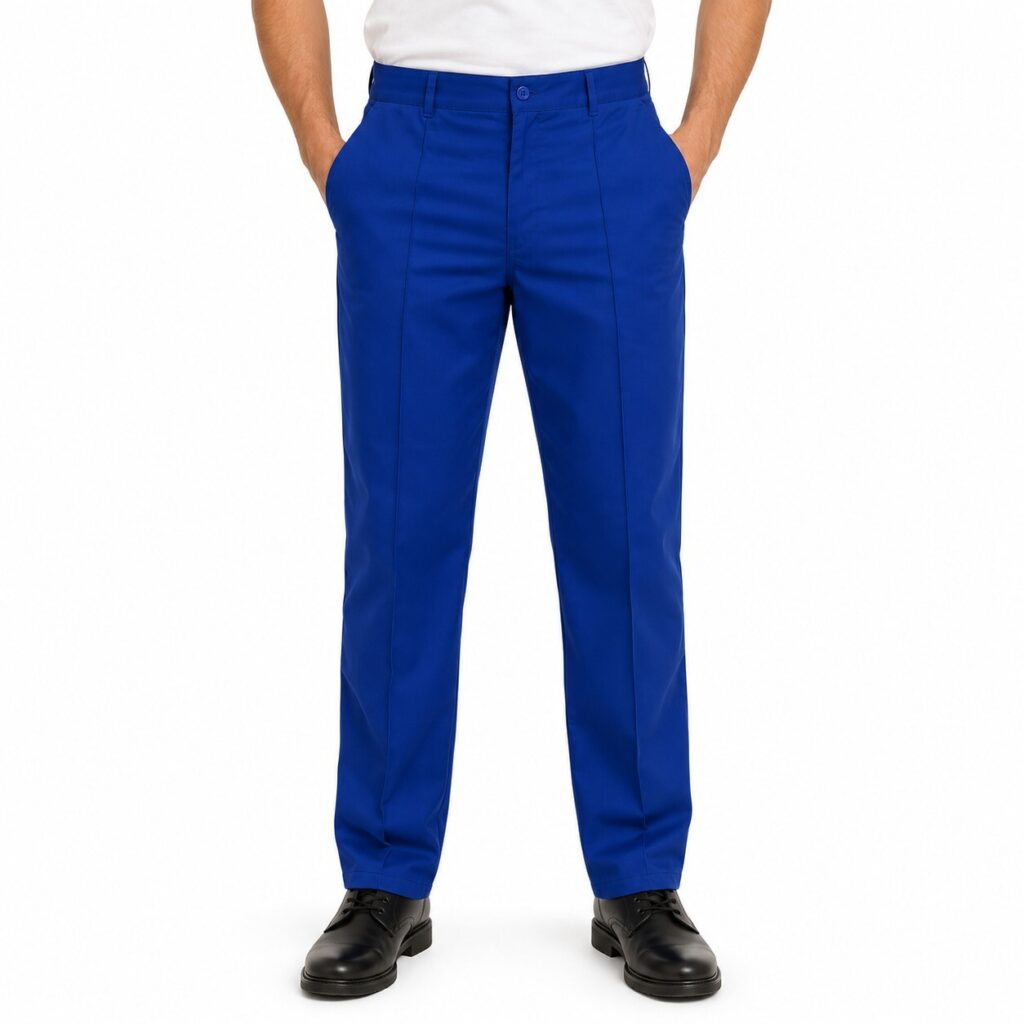 Workwear Royal Blue Trousers Size 36 Men's PCT7 CE Work Pants 32L