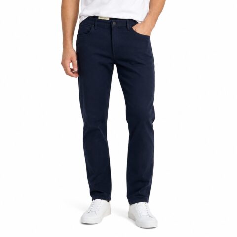 English Laundry Mens Navy Canvas Trousers 38W 34L Straight Fit Stretch 5 Pocket