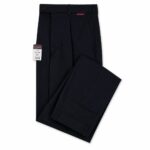 Brook Taverner Delta Trousers 32R Navy Mens Single Pleat Formal Work 8515AM — 4 of 5