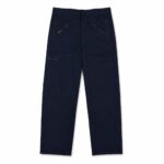 Navy Blue Cargo Work Trousers - Men's Size 36R - Zip Pockets Multi-Pocket Pants — 5 of 5