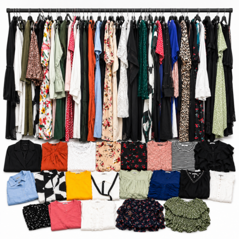 Women's Clothing Warehouse Lot — 50 Pieces (Mixed Sizes)