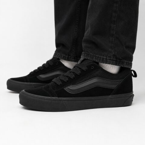 Men's Vans Knu Skool Black/Black Trainers, Size 8