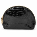 BTFY Mock Croc Half Moon Makeup Bag in Black — 4 of 4
