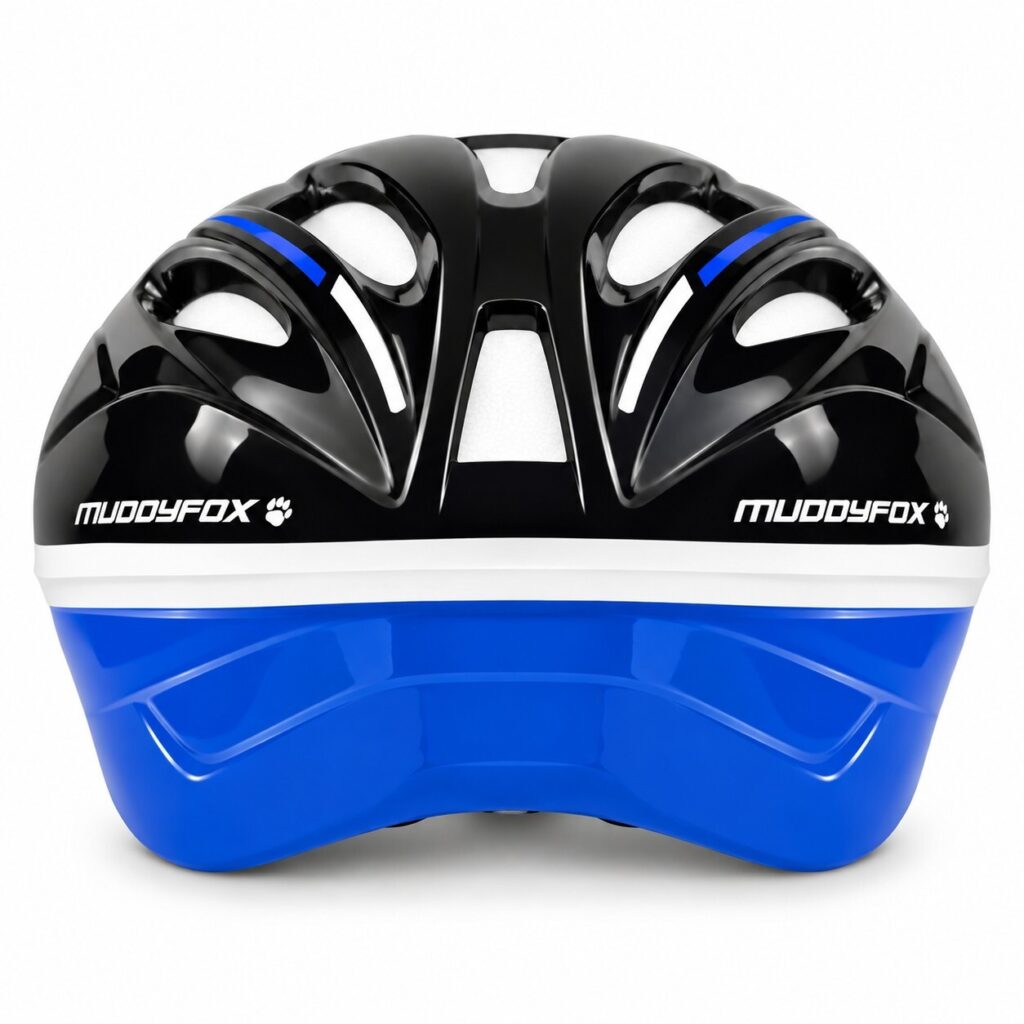 Muddyfox Black Blue Junior Cycle Helmet – Size 53-56cm — 2 of 6