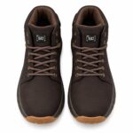Men's Street Design Brown Combat Boots, Size 8 — 6 of 7