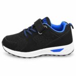 Kids Running Shoes – Black/Blue Mesh Sneakers with Adjustable Strap — 5 of 5